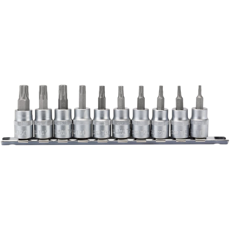 Draper TX-STAR Plus Socket Bit Set, 3/8" Sq. Dr., 48mm (10 Piece) Draper - Town Tools 