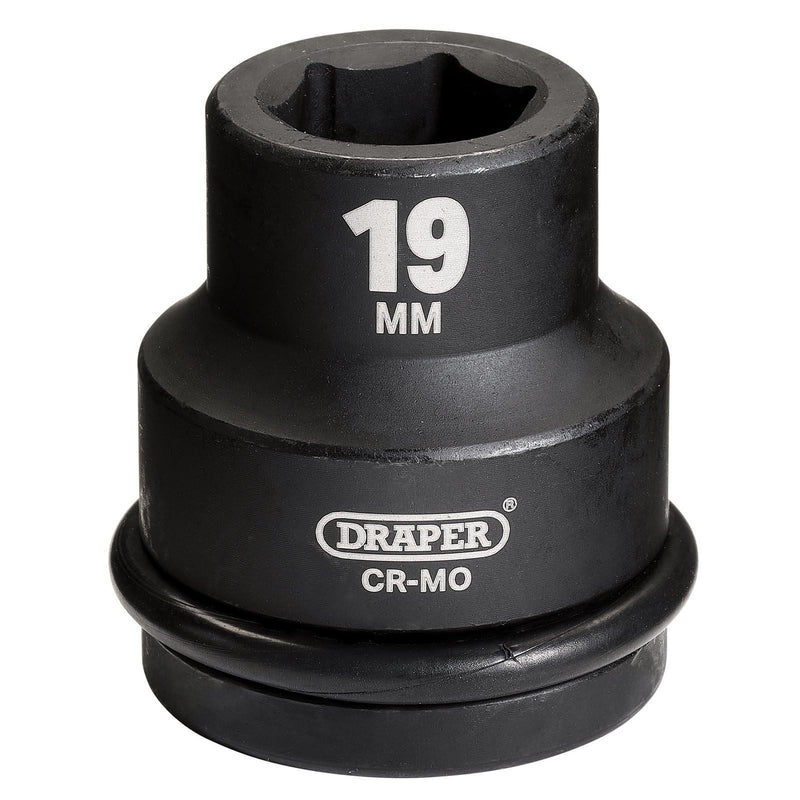 Draper HI-TORQ 6 Point Impact Socket, 3/4" Sq. Dr., 19mm 28660 Draper - Town Tools 