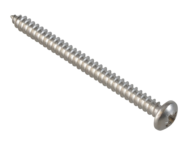 ForgeFix Self-Tapping Screw Pozi Compatible Pan Head SS 2in x 8 ForgePack 12
