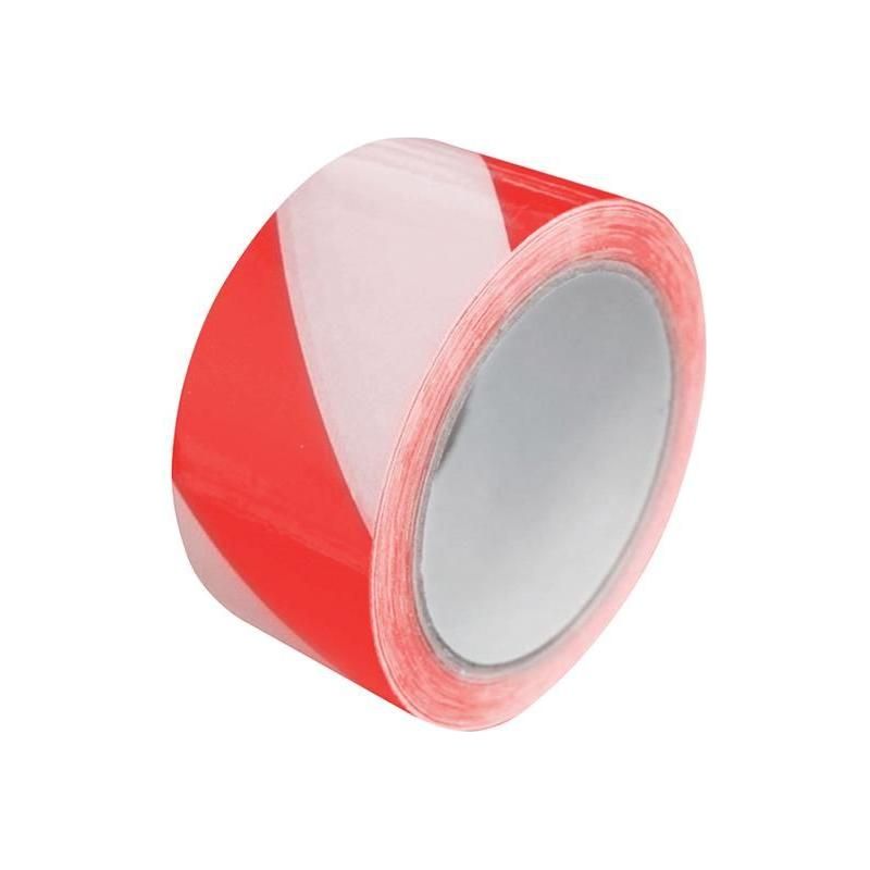 Faithfull Laminated Self-Adhesive Hazard Tape Red/White 50mm x 33m Faithfull - RockBottom Northampton