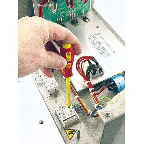 Draper VDE Approved Fully Insulated Plain Slot Screwdriver, 2.5 x 75mm (Display Draper - Town Tools 