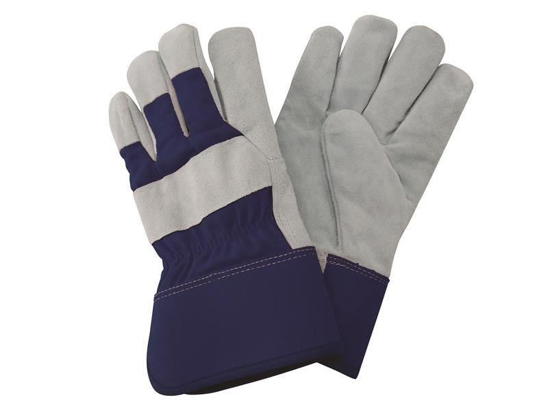 Kent & Stowe Navy Fleece Lined Rigger Gloves - Large Kent & Stowe - RockBottom Northampton