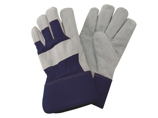 Kent & Stowe Navy Fleece Lined Rigger Gloves - Large Kent & Stowe - RockBottom Northampton