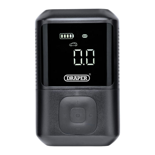 Draper 7.4V Compact Digital Air Compressor Draper - Town Tools