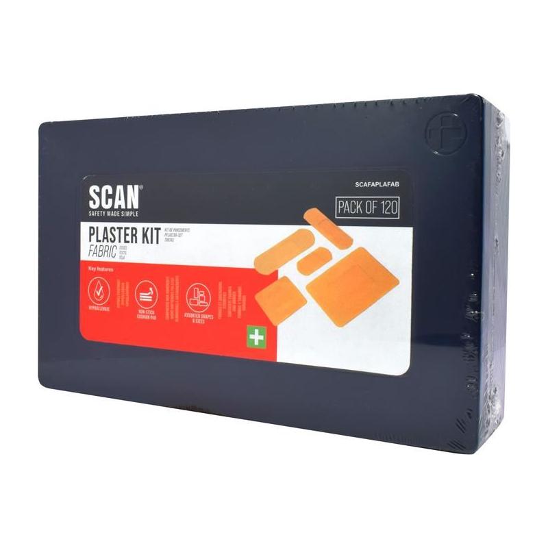 Scan Assorted Hypoallergenic Fabric Plasters 120 Scan - RockBottom Nothampton