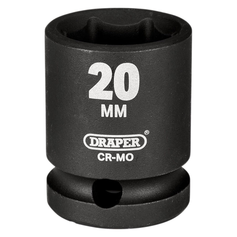 Draper Draper Hi-TORQ Impact Socket, 1/2" Sq. Dr., 20mm Draper - Town Tools