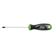 Draper Pozi Soft Grip Screwdriver, PZ2 x 125mm Draper - Town Tools