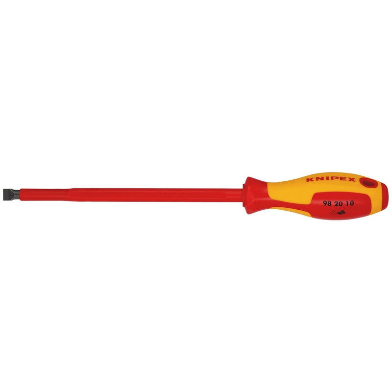 Draper Knipex 98 20 10 VDE Insulated Slotted Screwdriver, 10.0 x 200mm Draper - Town Tools