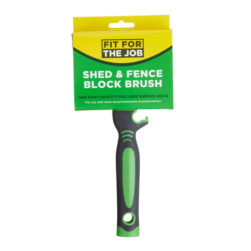 Fit For The Job 4" Shed & Fence Block Brush