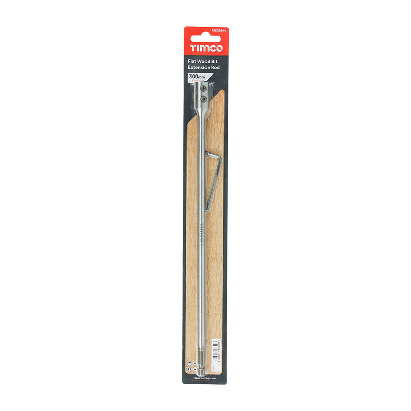 TIMCO Flat Wood Bits 1/4" Extension Rod - 150mm