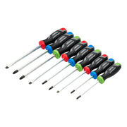 Draper Pound Thru Soft Grip Screwdriver Set (9 Piece) Draper - Town Tools