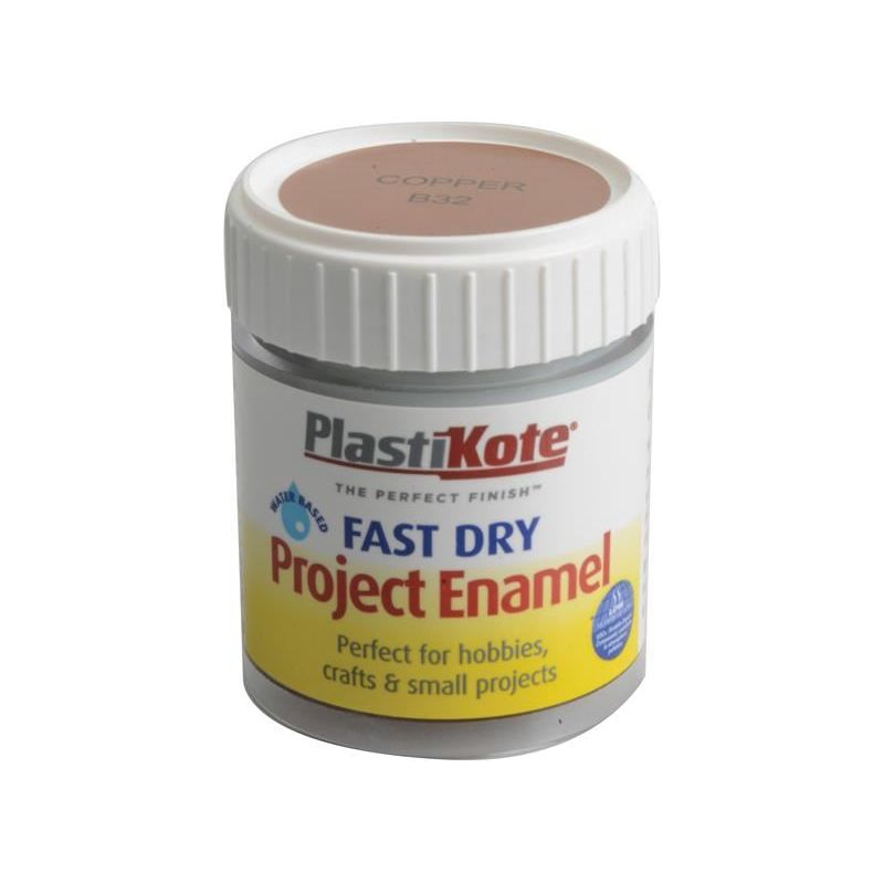 Plastikote Fast Dry Enamel Paint B32 Bottle Copper 59ml PlastiKote - RockBottom Nothampton