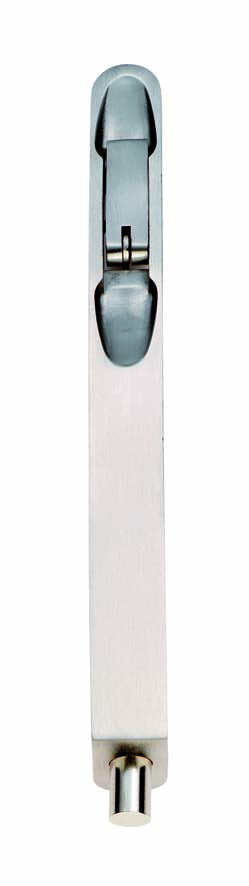 203 X 20Mm Lever Action Flush Bolt - Radius - Bright Stainless Steel 203x20x40