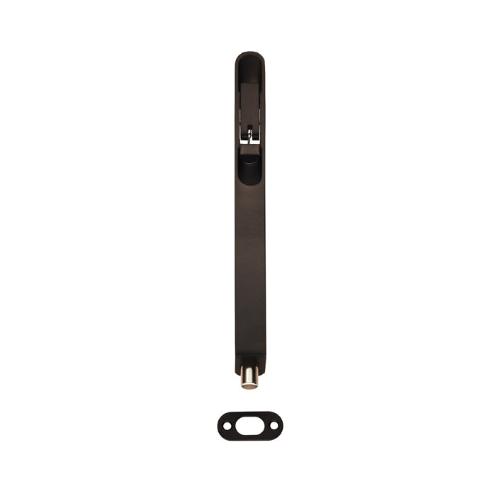 203 X 20Mm Lever Action Flush Bolt - Radius - Matt Black 203mm