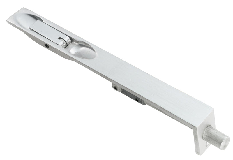 203 X 20Mm Lever Action Flush Bolt - Square - Satin Stainless Steel 203x20x40