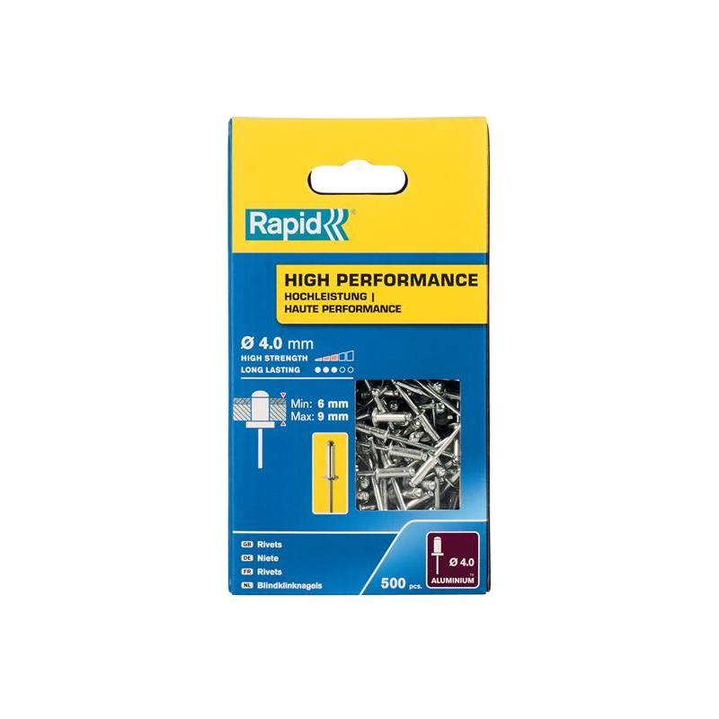 Rapid High Performance Rivets 4 x 12mm (Box 500) Rapid - RockBottom Nothampton