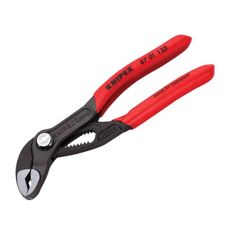 Knipex Cobra® Mini Water Pump Pliers PVC Grip 125mm Knipex - RockBottom Northampton