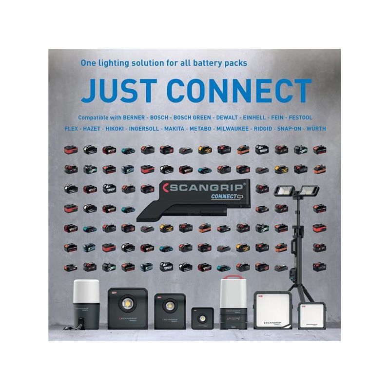 Scangrip® CONNECT Bosch Green Connector SCANGRIP® - RockBottom Nothampton