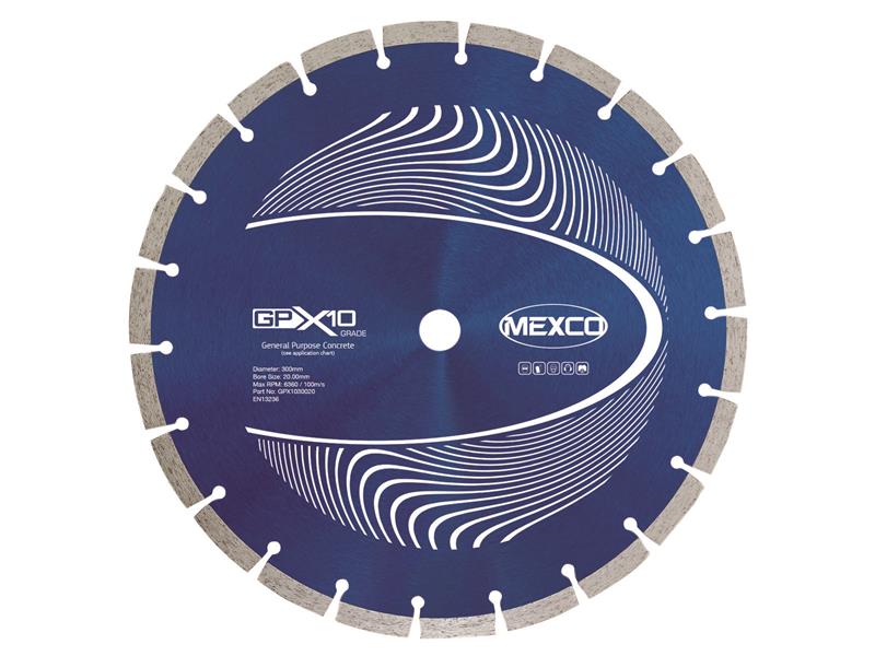 MEXCO - GPX10 Concrete Diamond Blade 300 x 20mm