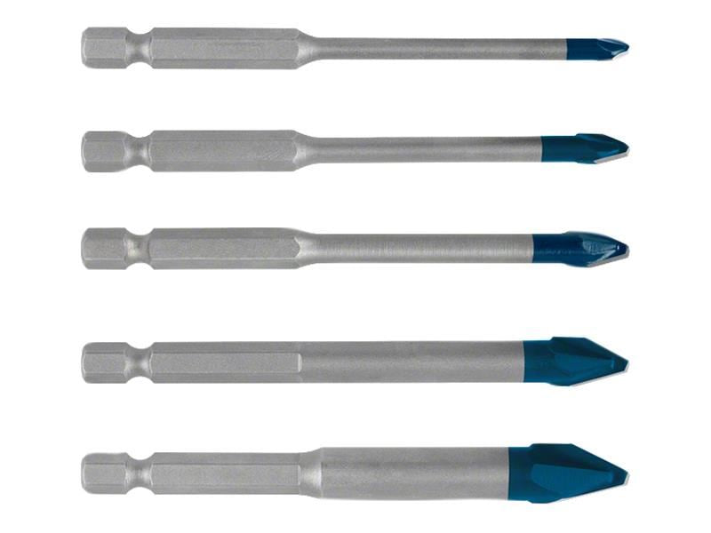 Bosch Powertool Accessories EXPERT HEX-9 Hard Ceramic Drill Bit Set 5 Piece Bosch Powertool Accessories - RockBottom Northampton