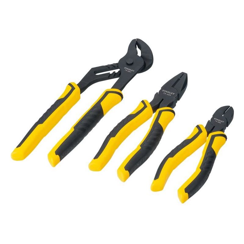 Stanley® Hand Tools ControlGrip™ Pliers Set, 3 Piece STANLEY® Hand Tools - RockBottom Nothampton
