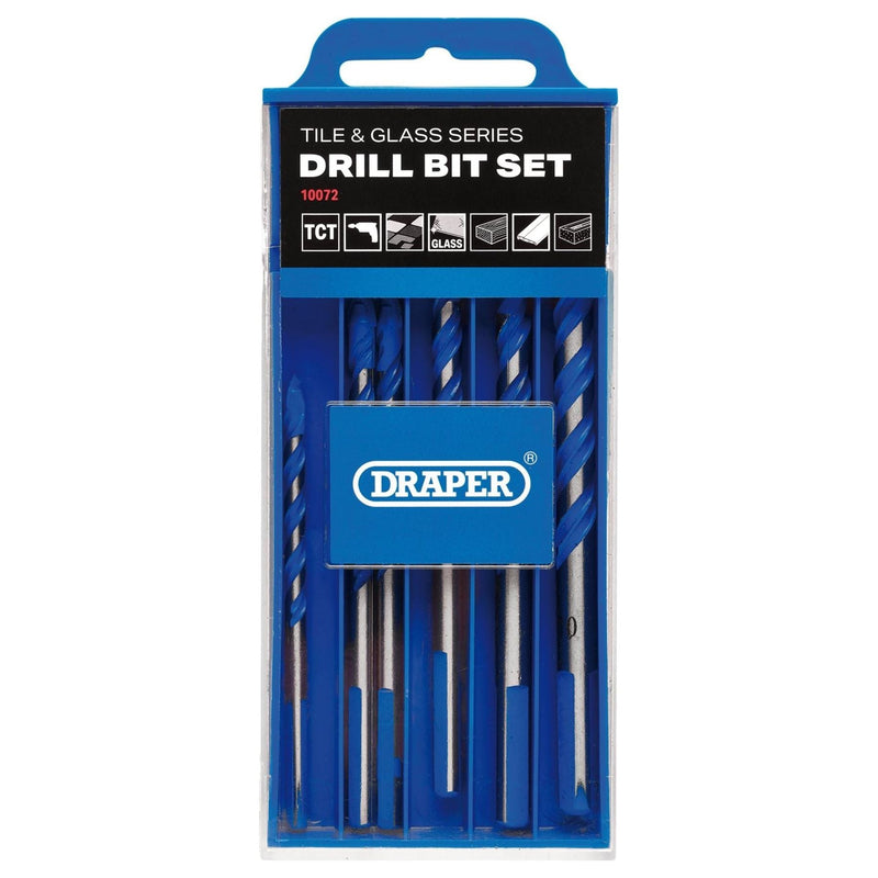 Draper TCT Tile and Glass Drill Bit Set (6 Piece) Draper - Town Tools