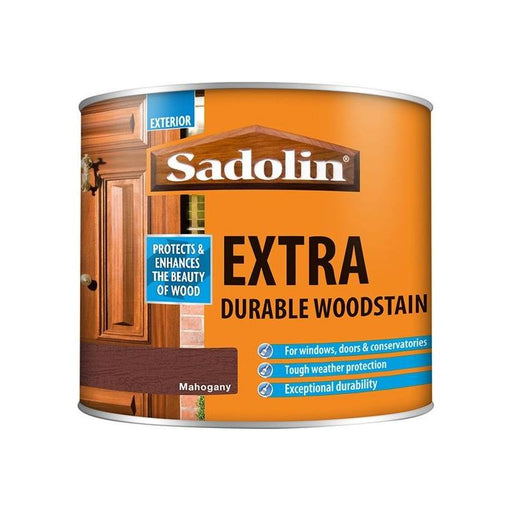 Sadolin Extra Durable Woodstain Mahogany 500ml Sadolin - RockBottom Nothampton