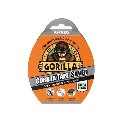Gorilla Glue Gorilla Tape® 48mm x 11m Silver Gorilla Glue - RockBottom Northampton