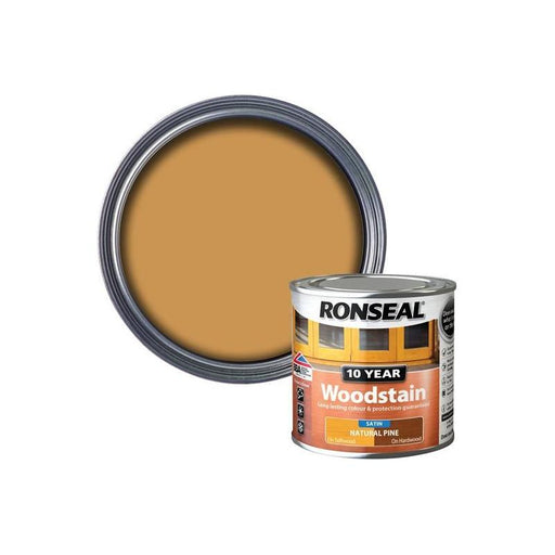 Ronseal 10 Year Woodstain Natural Pine 250ml Ronseal - RockBottom Nothampton