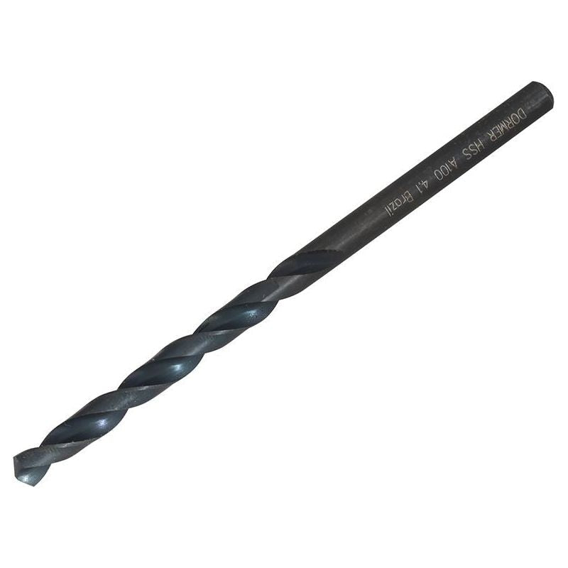 Dormer A100 HSS Jobber Drill Bit 4.10mm OL:75mm WL:43mm Dormer - RockBottom Northampton