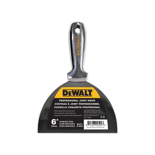 Dewalt Drywall Stainless Steel Jointing/Filling Knife 150mm (6in) DEWALT Drywall - RockBottom Northampton