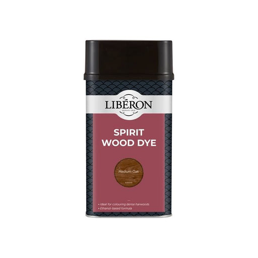 Liberon Spirit Wood Dye Medium Oak 1 litre Liberon - RockBottom Northampton