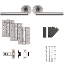 Treviri Lever Fire Door Pack - Satin Stainless Steel