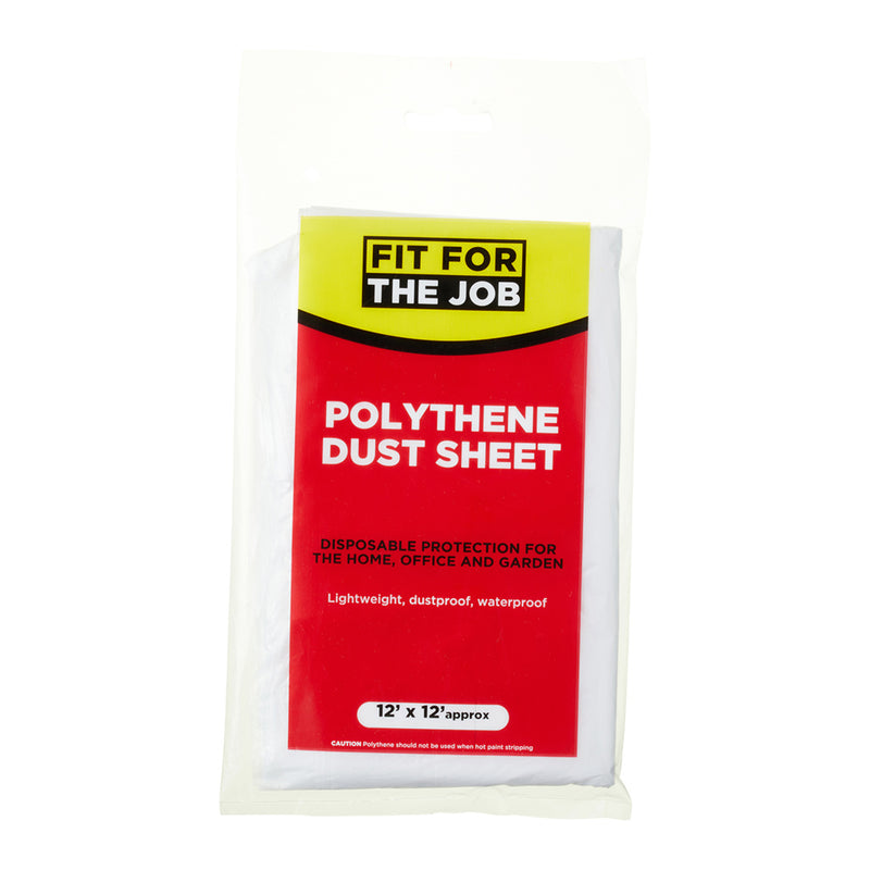 Fit For The Job 12' x 12' Polythene Dust Sheet