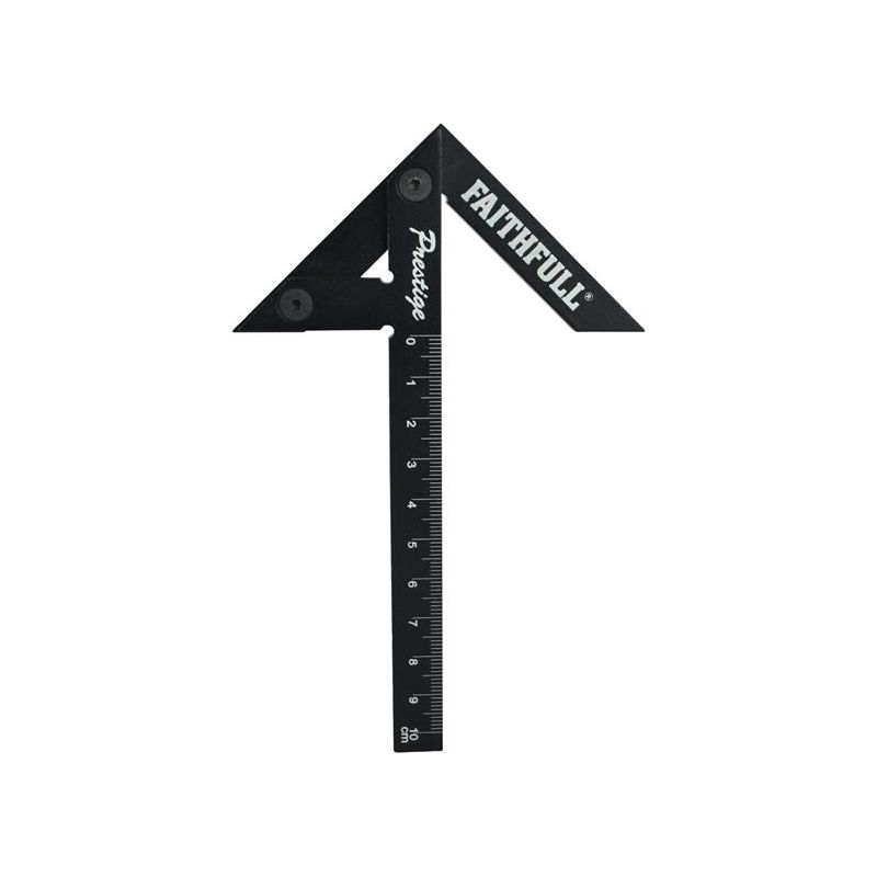 Faithfull Prestige Centre Finder Gauge Black Aluminium 100mm Faithfull - RockBottom Northampton