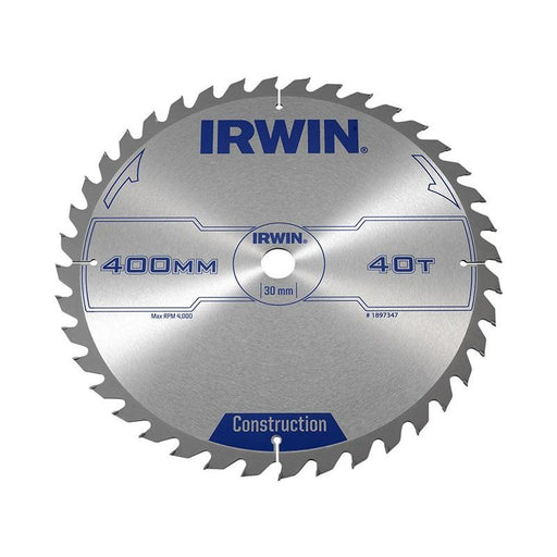 Irwin® General Purpose Table & Mitre Saw Blade 400 x 30mm x 40T ATB IRWIN® - RockBottom Northampton