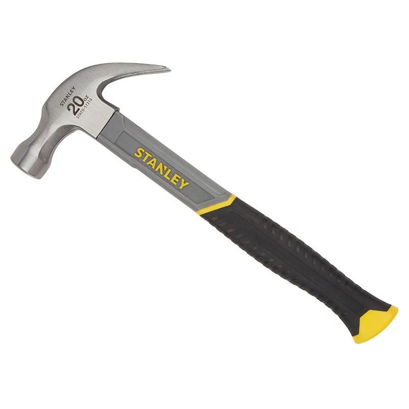 Stanley® Hand Tools Curved Claw Hammer Fibreglass Shaft 570g (20oz) STANLEY® Hand Tools - RockBottom Nothampton