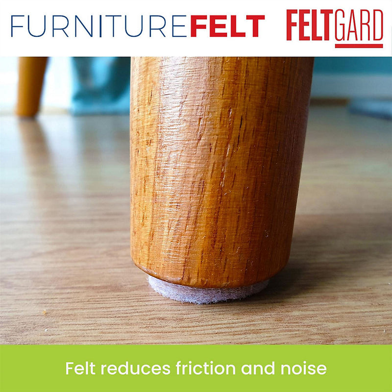 Felt Gard 50mm Round Furniture and Floor Protection Pads (Pack of 4)