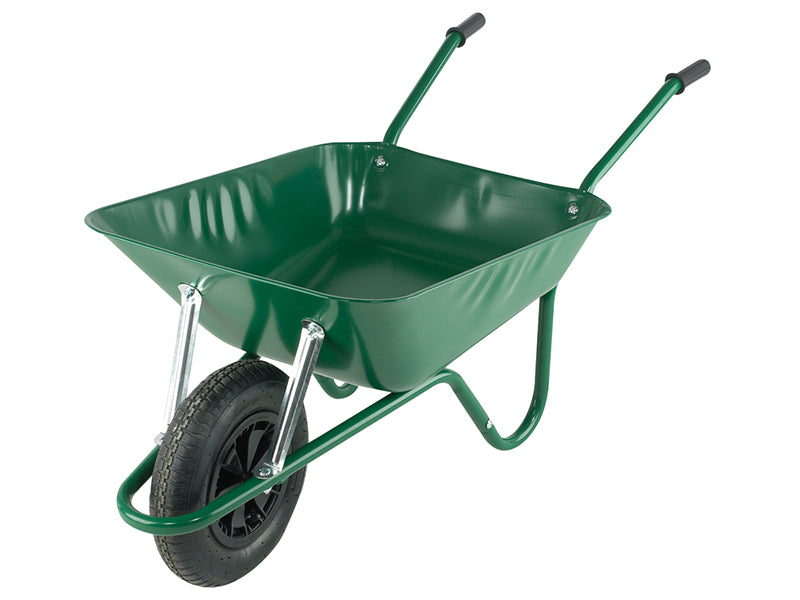 Walsall Boxed 85L Green Easi-Load Builder's Wheelbarrow