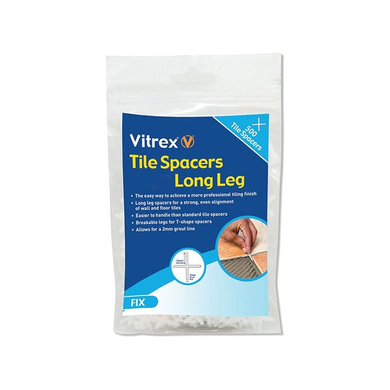 Vitrex Long Leg Spacer 5mm (Pack 500) Vitrex - RockBottom Northampton