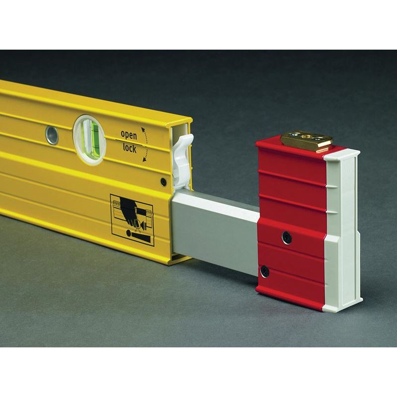 Stabila 106T-183 Extendable Spirit Level 3 Vial 183-315cm Stabila - RockBottom Nothampton