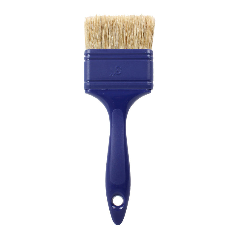3" White Bristle Metal Free Laminating brush