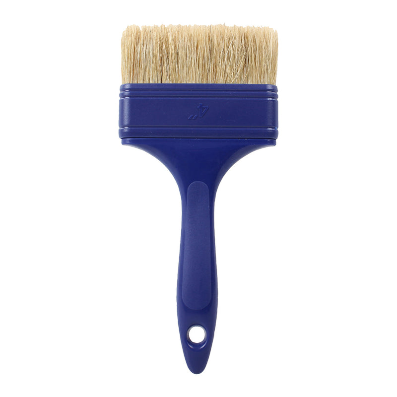 4" White Bristle Metal Free Laminating brush