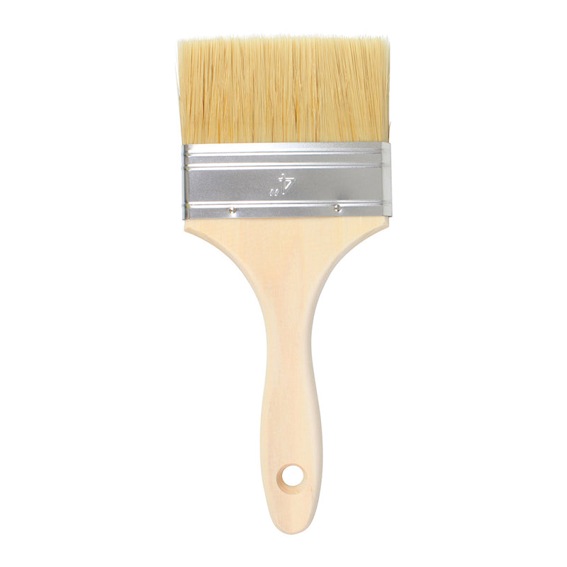4" Synthetic Bristle Laminating brush - Wooden Handle
