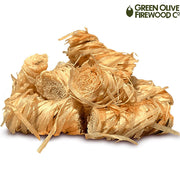 Firewood Wood Wool Firelighters Natural Firelighters for Wood Burners Pizza Oven Campfires BBQ Lighters Eco Pack of 24