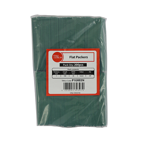 TIMCO Glazing Packers Green — Bag