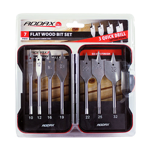 TIMCO Flat Wood Bit Set