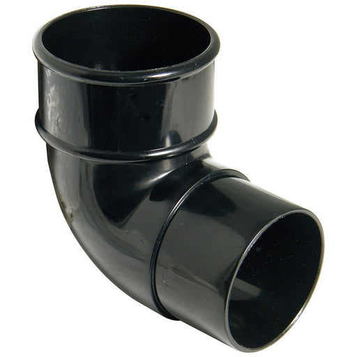 Floplast 68mm round 92.5 degree offset bend Black RB1