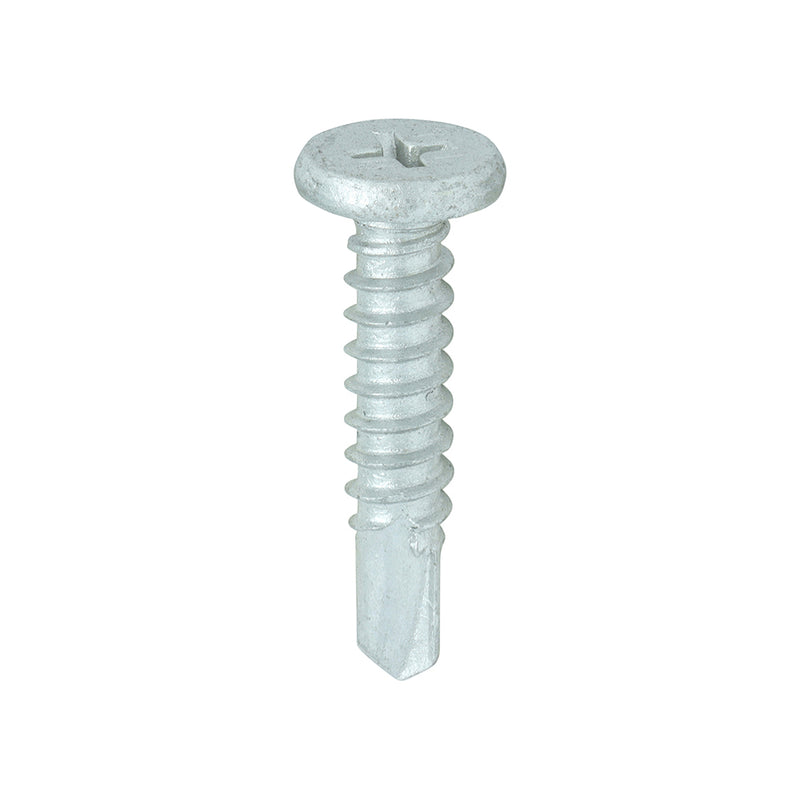 TIMCO Self-Drilling Metal Framing Low Profile Wafer Head Exterior Silver Screws