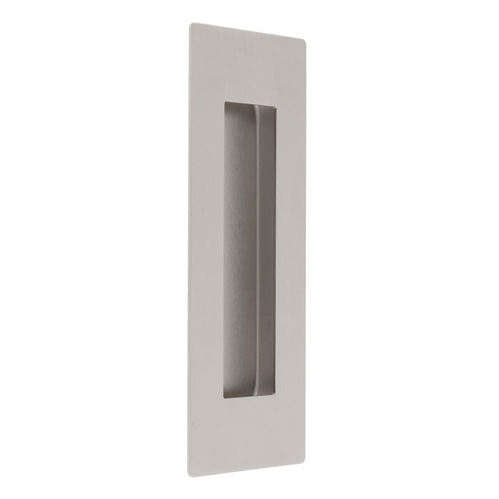 180 X 60Mm - Flush Pull - Rectangular - Satin Stainless Steel